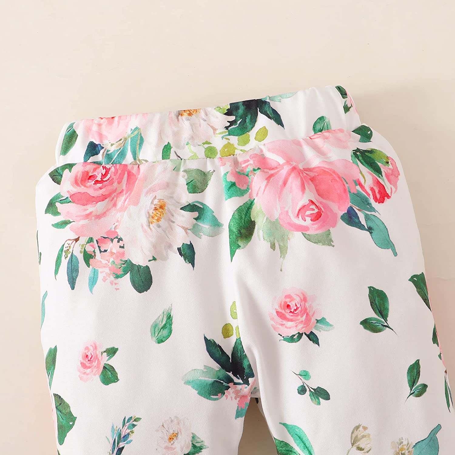 Renotemy Newborn Baby Girl Clothes Outfits Infant Romper Ruffle Floral Pants Cute Toddler Baby Girl Clothes Set - Image 6